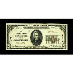 Daingerfield, TX - $20 1929 Ty. 1 The NB of Daingerfiel