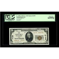 Dalhart, TX - $20 1929 Ty. 2 First NB Ch. # 14199While