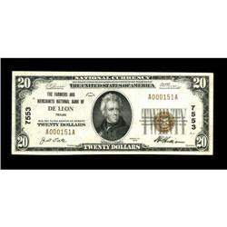 De Leon, TX - $20 1929 Ty. 1 The Farmers & Merchants NB