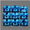 Image 1 : Natural Swiss Blue Topaz 9 Pcs  - Flawless