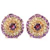Image 1 : NATURAL RH-GARNET AMETHYST PERIDOT  CITRINE Earrings