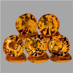 Natural Fanta Orange Spessartite Garnet 5 Pcs - FL