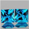 Image 1 : Natural Princess London Blue Topaz Pair{Flawless-VVS1}