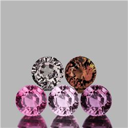 Natural Multi Color Spinel Burma 5 Pcs Flawless-VVS1}