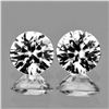Image 1 : Natural Diamond Cut Cambodian White Zircon Pair
