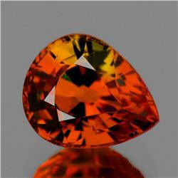 Natural Vivid Yellow Orange Tourmaline 7.5x6 MM - FL