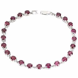 Natural Unheated Rhodolite Garnet Bracelet