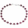 Image 1 : Natural Unheated Rhodolite Garnet Bracelet