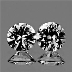 Natural AAA White Sapphire Pair {Flawless-VVS1}