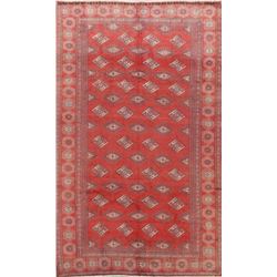8 X 6 hand knotted wool bokhara area rug mid 19th/c