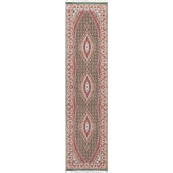20 X 3 hand knotted wool medallion rug runner late 19th/c