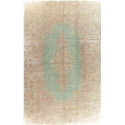 20 X 13 hand knotted wool oriental floral rug early 19th/c