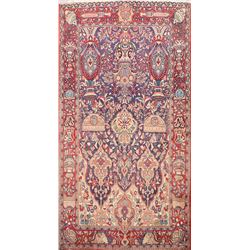 7 X 4 hand knotted wool dynasty area rug mid 19th/c