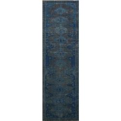 11 X 3 hand knotted wool distressed rug runner mid 19th/c