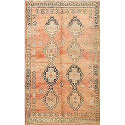 8 X 6 hand knotted wool moroccan area rug early 19th/c