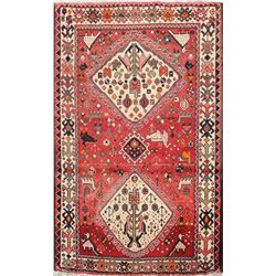 5 X 3 hand knotted wool oriental classic rug mid 19th/c