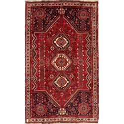 9 X 5 hand knotted wool abadeh area rug late 19th/c