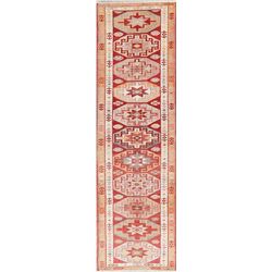 11 X 3 hand knotted wool turkish rug runner mid 20th/c