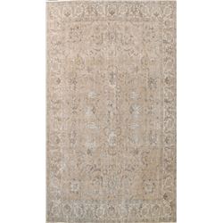 13 X 10 hand knotted wool distressed area rug early 19th/c