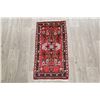 Image 2 : 3 X 1 hand knotted wool foyer oriental rug mid 20th/c