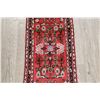 Image 5 : 3 X 1 hand knotted wool foyer oriental rug mid 20th/c
