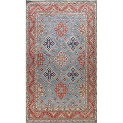 14 X 10 hand knotted wool kazak area rug late 19th/c