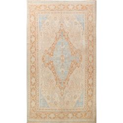 14 X 10 hand knotted wool floral oriental area rug early 19th/c