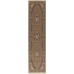 16 X 3 hand knotted wool medallion rug runner late 19th/c