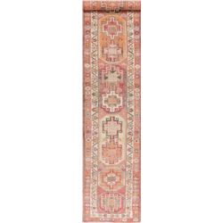 14 X 3 hand knotted wool turkish rug runner late 19th/c