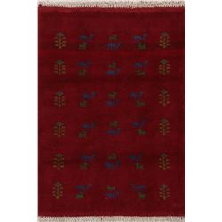 4 X 3 hand knotted wool gabbeh rug early 20th/c