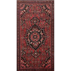 7 X 4 hand knotted wool geometric area rug late 19th/c