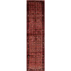 14 X 4 hand knotted wool malayer rug runner late 19th/c