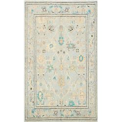 7 X 5 hand knotted wool oushak oriental rug early 19th/c
