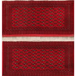 4 X 2 hand knotted wool bokhara area rugs late 19th/c