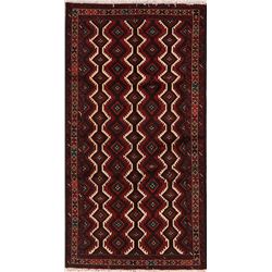 7 X 4 hand knotted wool balouch area rug early 20th/c