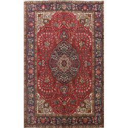10 X 7 hand knotted wool floral oriental area rug early 19th/c