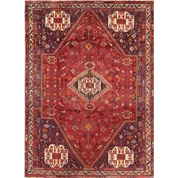 9 X 7 hand knotted wool lori geometric rug mid 19th/c
