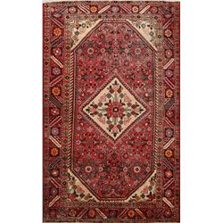 8 X 5 hand knotted wool oriental area rug early 19th/c