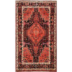 6 X 4 hand knotted wool oriental area rug late 19th/c