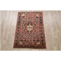7 X 5 hand knotted wool oriental area rug mid 19th/c