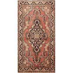 6 X 4 hand knotted wool floral lilihan rug mid 19th/c