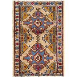 3 X 2 hand knotted wool oriental area rug early 20th/c