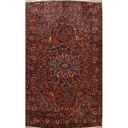 15 X 11 hand knotted wool geometric area rug late 19th/c