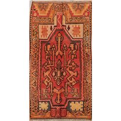 8 X 5 hand knotted wool moroccan area rug early 20th/c