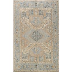 10 X 8 hand knotted wool khotan geometric area rug early 19th/c