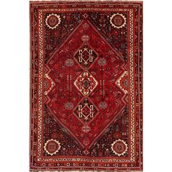 10 X 7 hand knotted wool oriental area rug late 19th/c