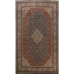 16 X 12 hand knotted wool geometric area rug mid 19th/c