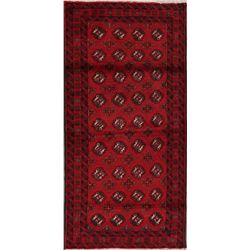 6 X 3 hand knotted wool balouch area rug early 20th/c