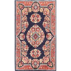 7 X 4 hand knotted wool floral oriental rug mid 19th/c