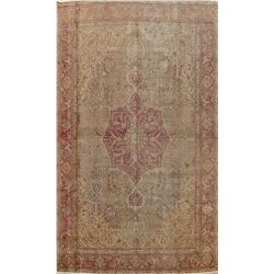11 X 8 hand knotted wool oriental area rug early 19th/c